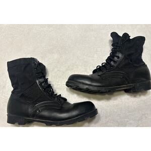 Rothco Boots Men’s Size 10 R Black Leather Combat Lace Up Military Work Vintage